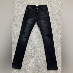 Zara Man Denim Collection Distressed Skinny Jeans Mens Size 30